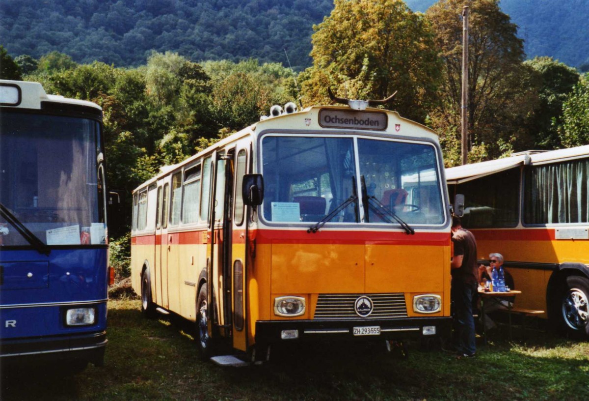 (121'015) - Gadliger, Horgen - ZH 293'555 - Saurer/Tscher (ex Lienert&Ehrler, Einsiedeln; ex Lienert, Einsiedeln) am 12. September 2009 auf dem Monte Ceneri