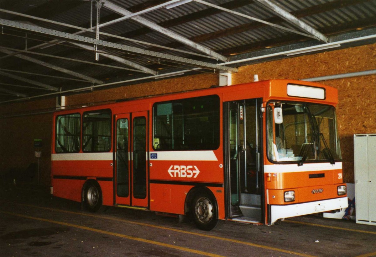 (121'231) - RBS Worblaufen - Nr. 29/BE 448'229 - NAW/Hess am 14. September 2009 in Burgdorf, Garage Busland (Einsatz Busland)