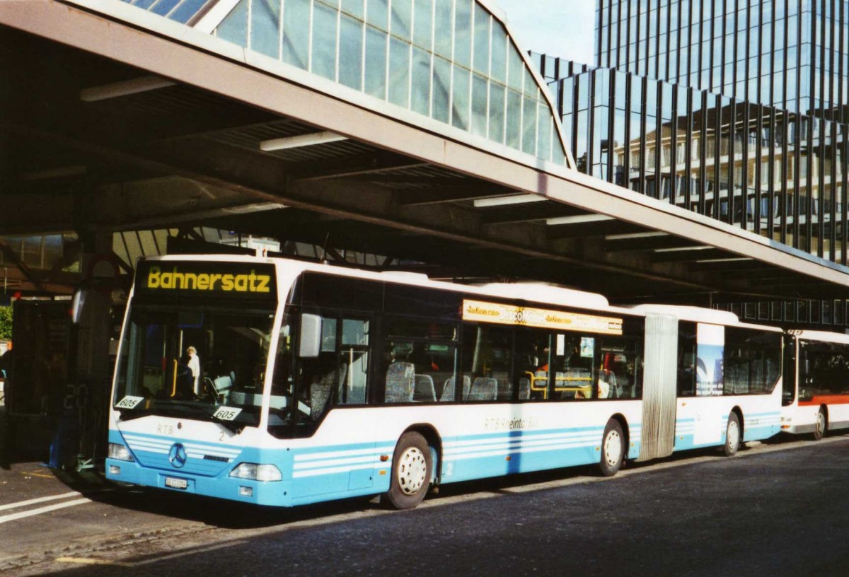 (121'714) - RTB Altsttten - Nr. 2/SG 213'054 - Mercedes am 24. Oktober 2009 beim Bahnhof St. Gallen