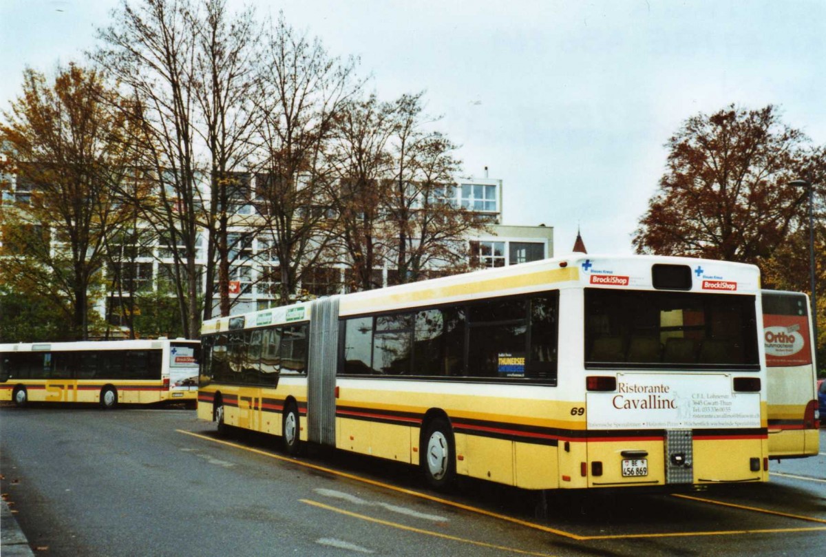 (121'903) - STI Thun - Nr. 69/BE 456'869 - MAN am 10. November 2009 bei der Schifflndte Thun