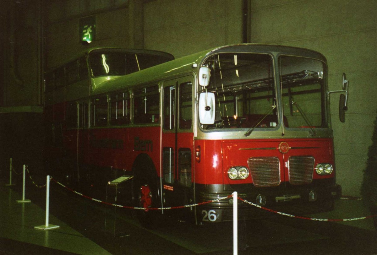 (121'927) - Huselmann, Bern - Nr. 26 - FBW/Vetter-R&J (ex AFA Adelboden Nr. 9) am 13. November 2009 in Bern, Suissetraffic