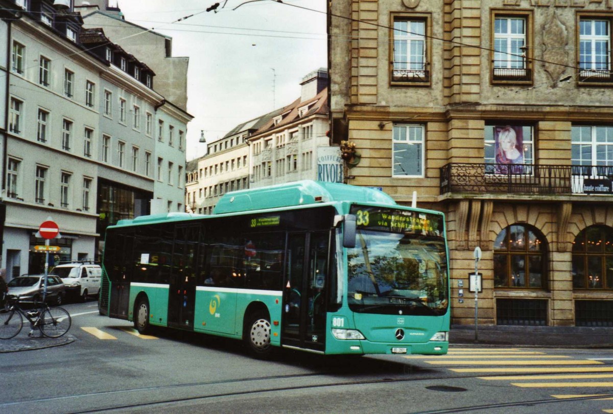 (122'119) - BVB Basel - Nr. 801/BS 2801 - Mercedes am 17. November 2009 in Basel, Schifflnde