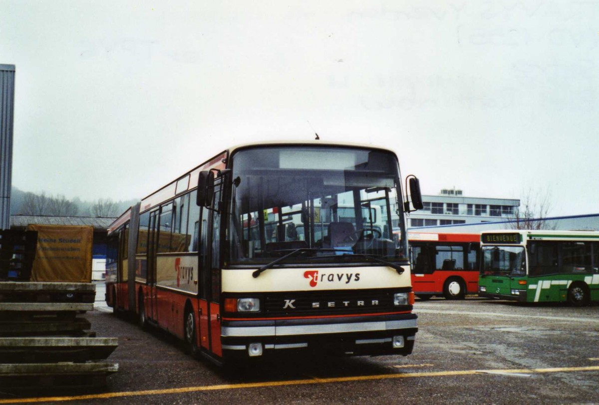 (123'424) - TRAVYS Yverdon - Setra (ex TPYG Yverdon) am 1. Januar 2010 in Biel, Rattinbus