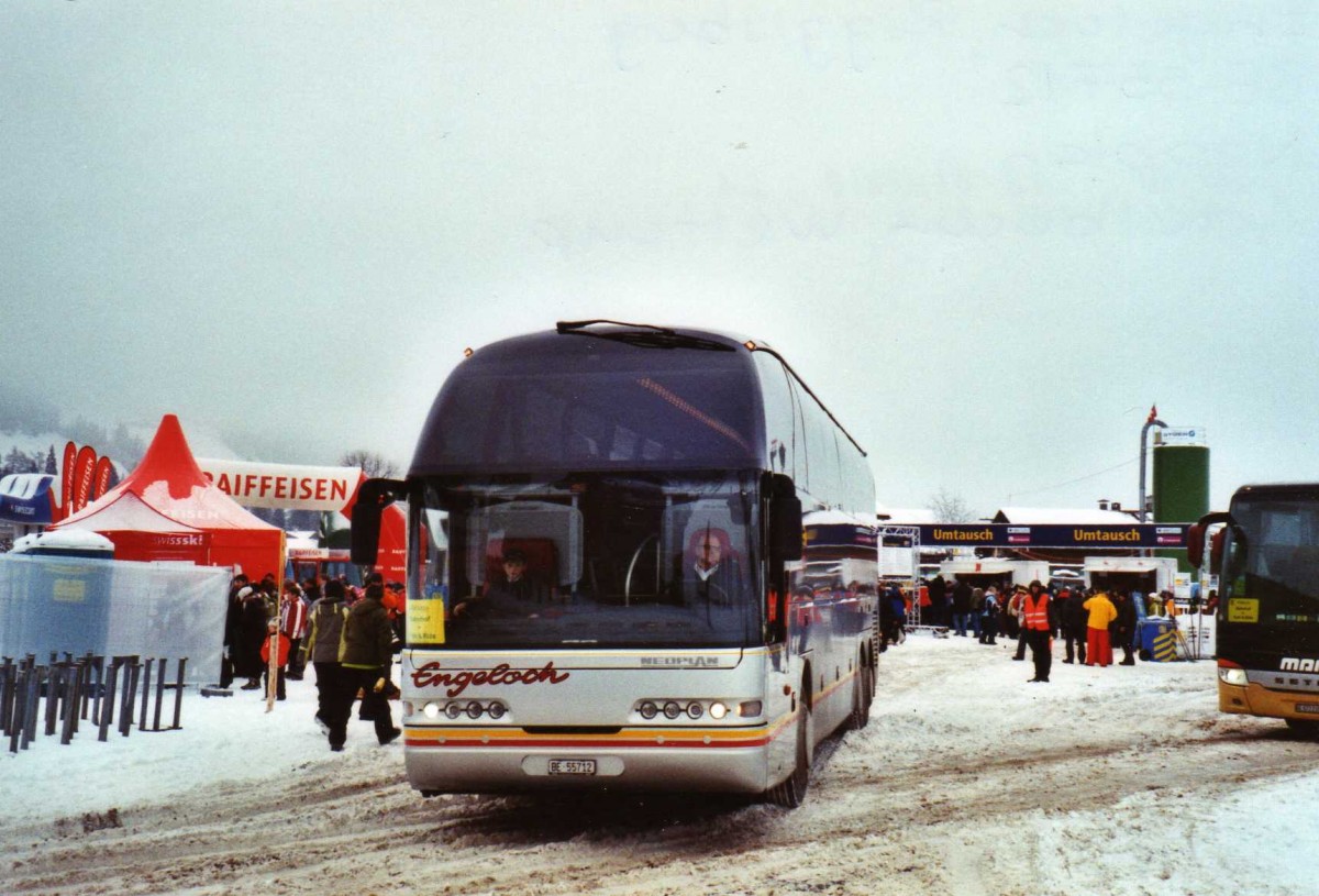 (123'521) - Engeloch, Riggisberg - BE 55'712 - Neoplan am 9. Januar 2010 in Adelboden, Weltcup