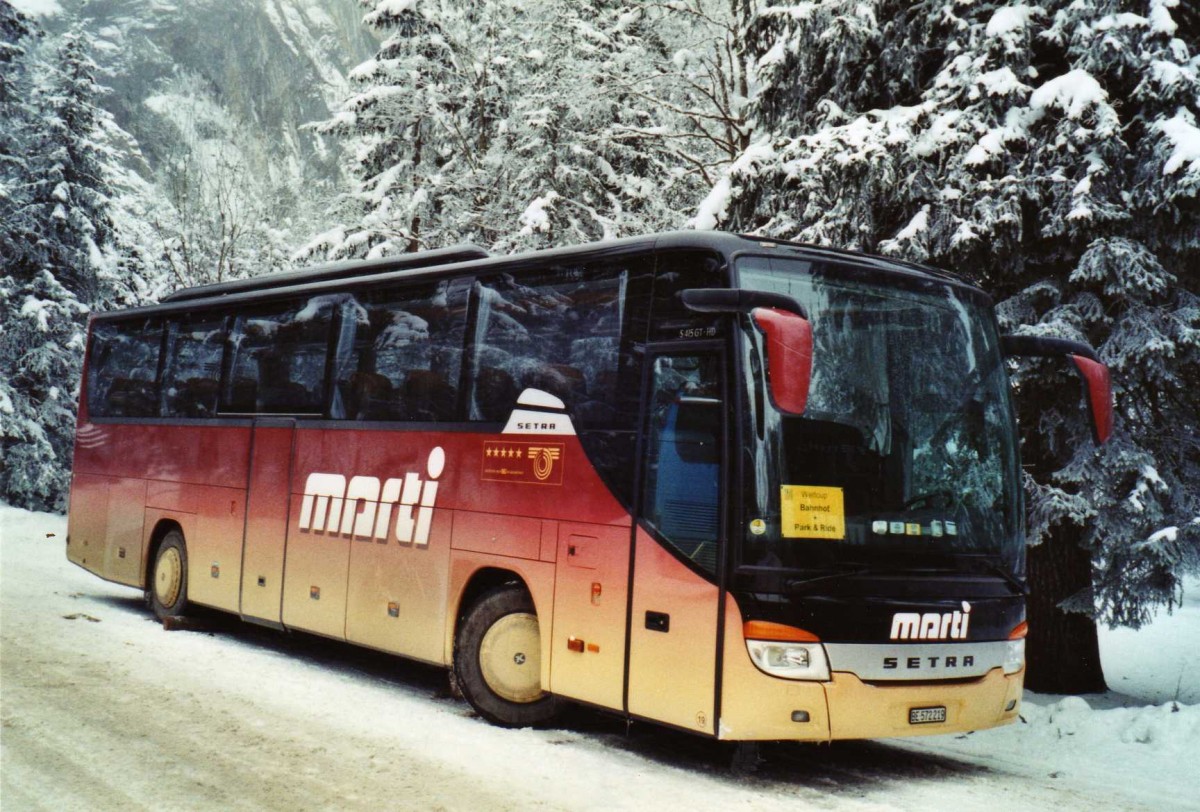 (123'631) - Marti, Kallnach - Nr. 19/BE 572'219 - Setra am 9. Januar 2010 in Adelboden, Unter dem Birg