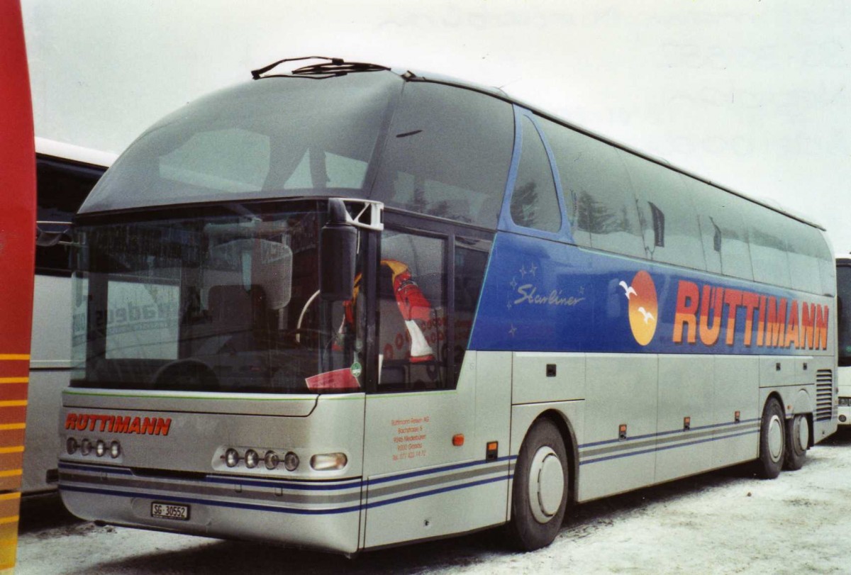 (123'904) - Rttimann, Niederbren - SG 30'552 - Neoplan am 9. Januar 2010 in Adelboden, ASB