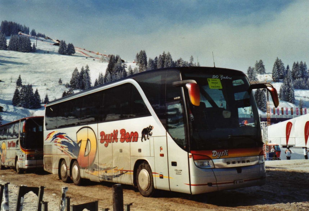 (124'030) - Dysli, Bern - Nr. 20/BE 10'444 - Setra (ex EvoBus, Kloten) am 10. Januar 2010 in Adelboden, Weltcup