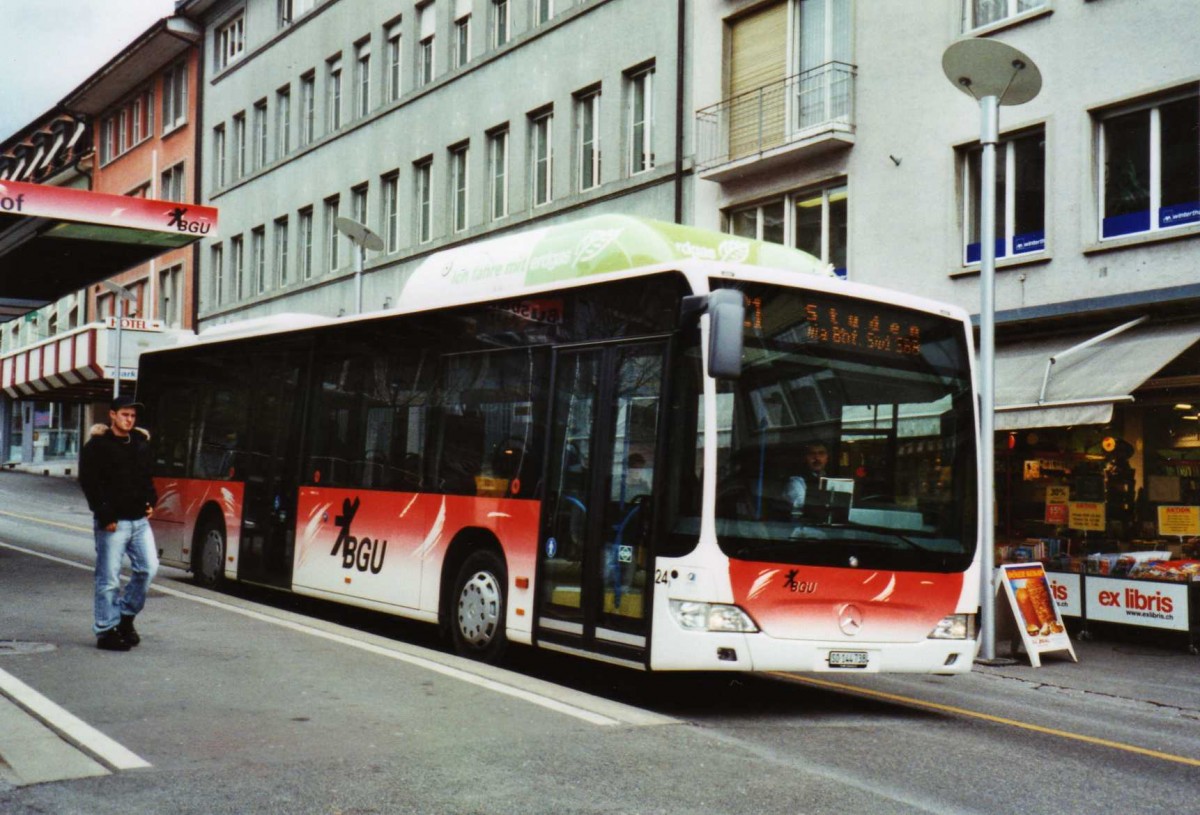 (124'410) - BGU Grenchen - Nr. 24/SO 144'738 - Mercedes am 15. Februar 2010 in Grenchen, Postplatz