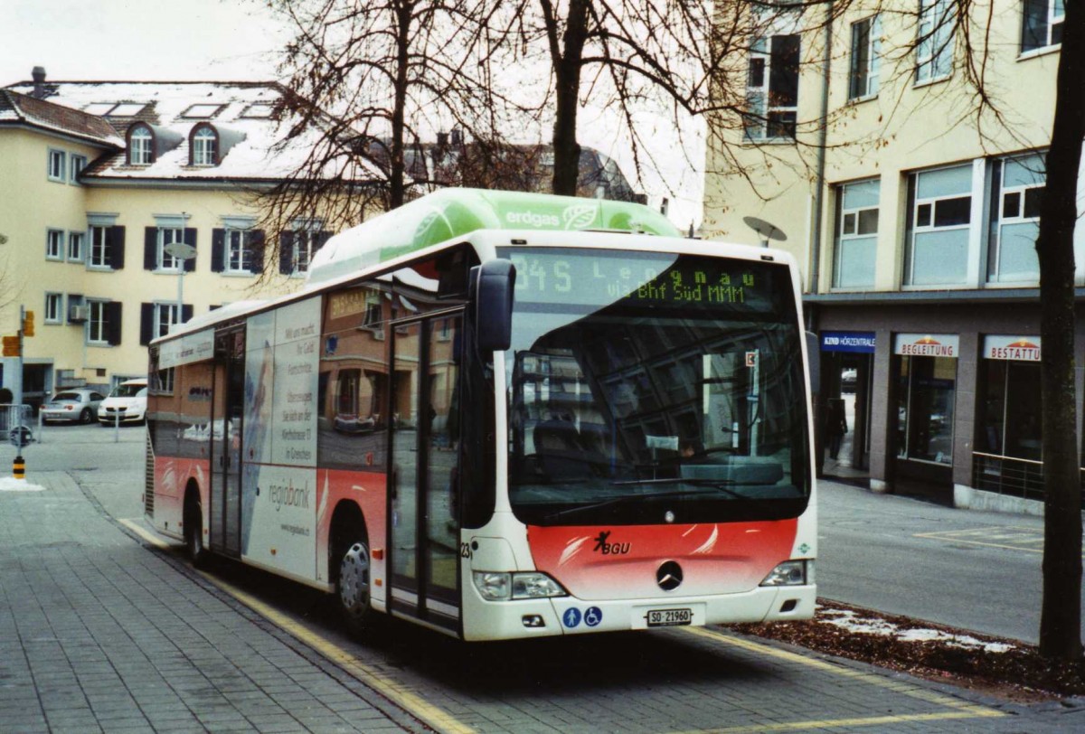 (124'413) - BGU Grenchen - Nr. 23/SO 21'960 - Mercedes am 15. Februar 2010 in Grenchen, Postplatz