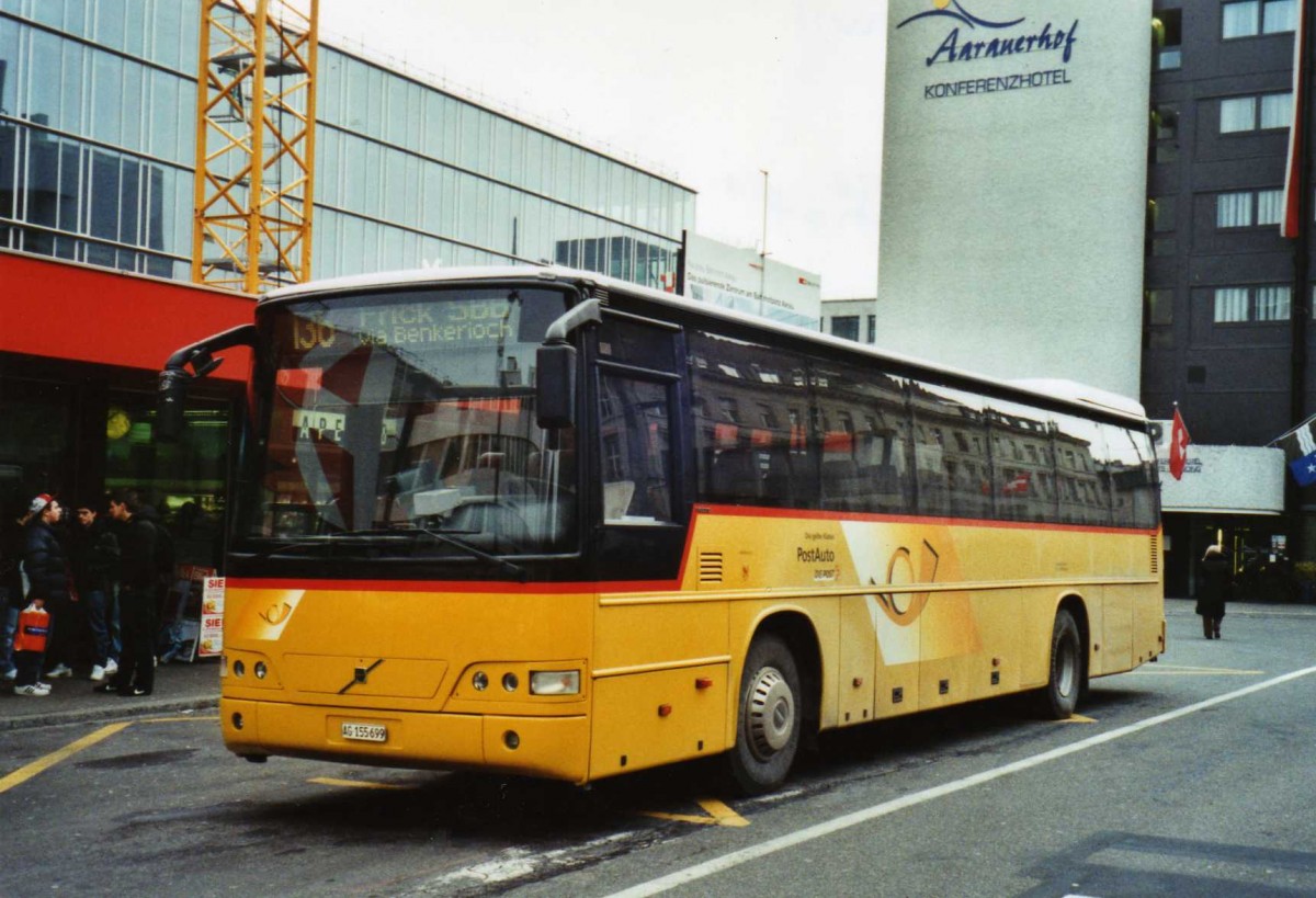 (124'513) - Brem, Wlflinswil - AG 155'699 - Volvo am 17. Februar 2010 beim Bahnhof Aarau