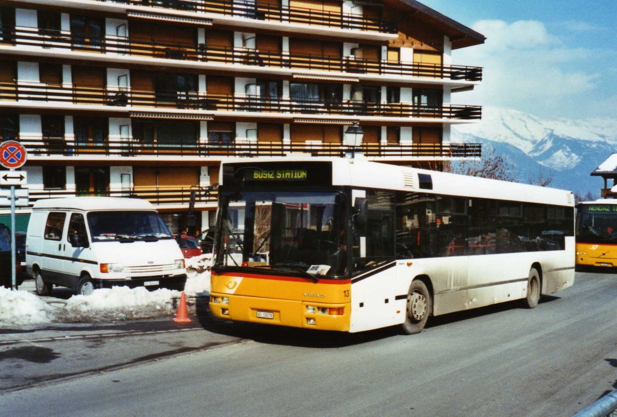 (124'701) - Lathion, Sion - Nr. 13/VS 19'078 - Volvo/Steyr (ex AHW Horgen Nr. 3; ex Vorfhrfahrzeug) am 9. Mrz 2010 in Haute-Nendaz, Tl