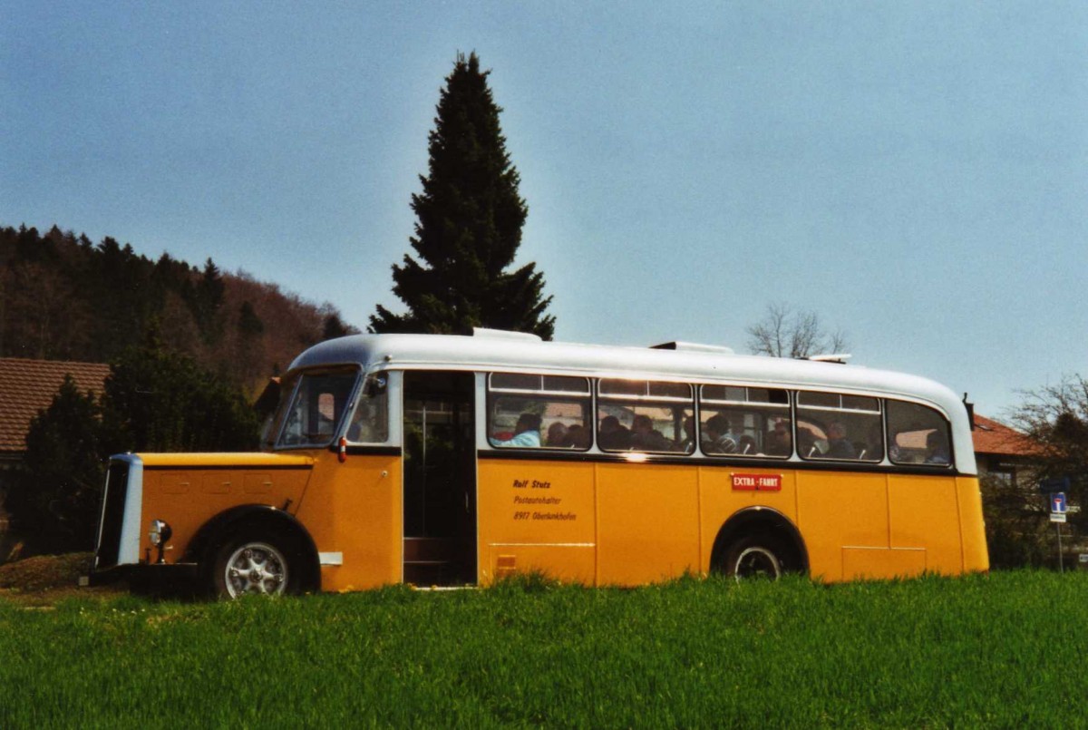 (125'633) - Stutz, Oberlunkhofen - AG 8341 - Saurer/Tschr (ex Dubs, Stallikon) am 24. April 2010 in Aeugst, Hchweg