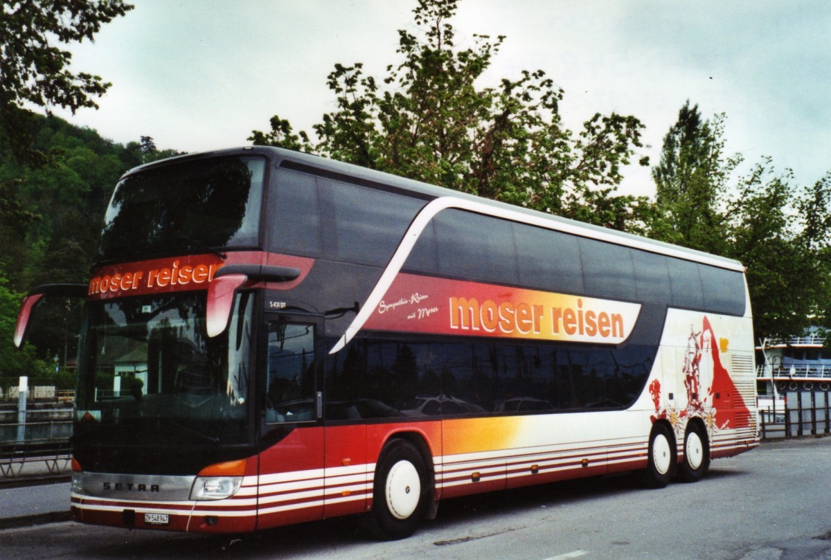 (126'115) - Moser, Flaach - ZH 548'947 - Setra am 7. Mai 2010 in Thun, CarTerminal