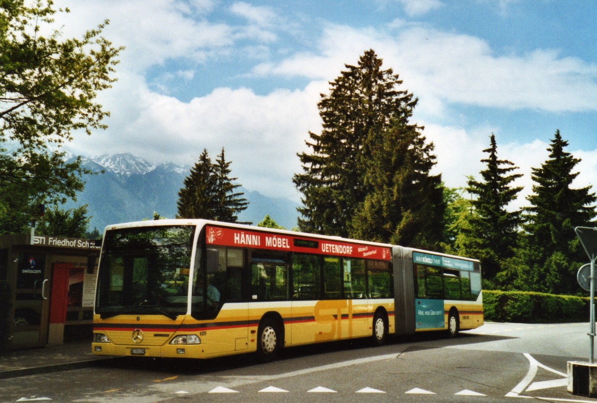 (126'428) - STI Thun - Nr. 109/BE 700'109 - Mercedes am 21. Mai 2010 in Thun, Schorenfriedhof