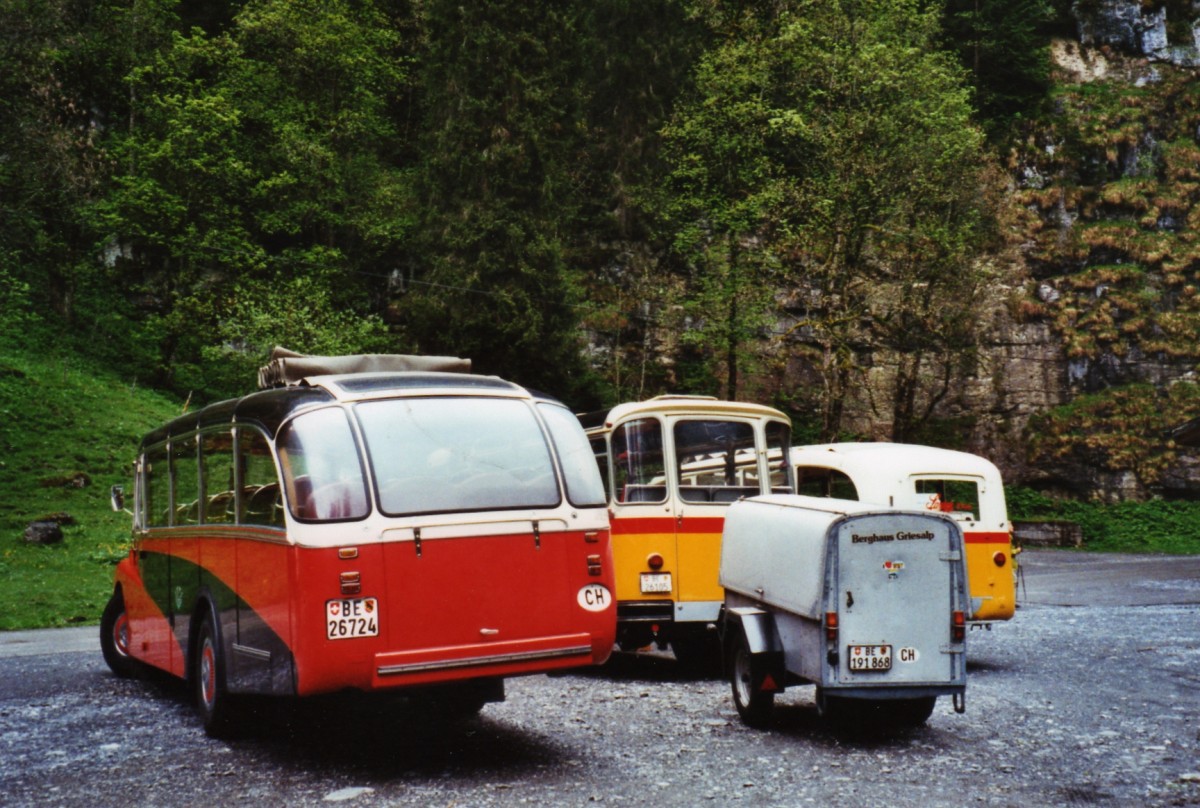 (126'627) - Gafner, Gwatt - Nr. 9/BE 26'724 - Saurer/R&J (ex ASKA Aeschi Nr. 9) am 29. Mai 2010 in Kiental, Tschingel