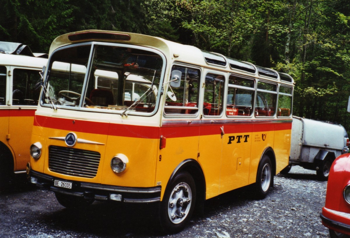 (126'628) - Schmid, Thrishaus - Nr. 9/BE 26'105 - Saurer/R&J (ex Geiger, Adelboden Nr. 9) am 29. Mai 2010 in Kiental, Tschingel