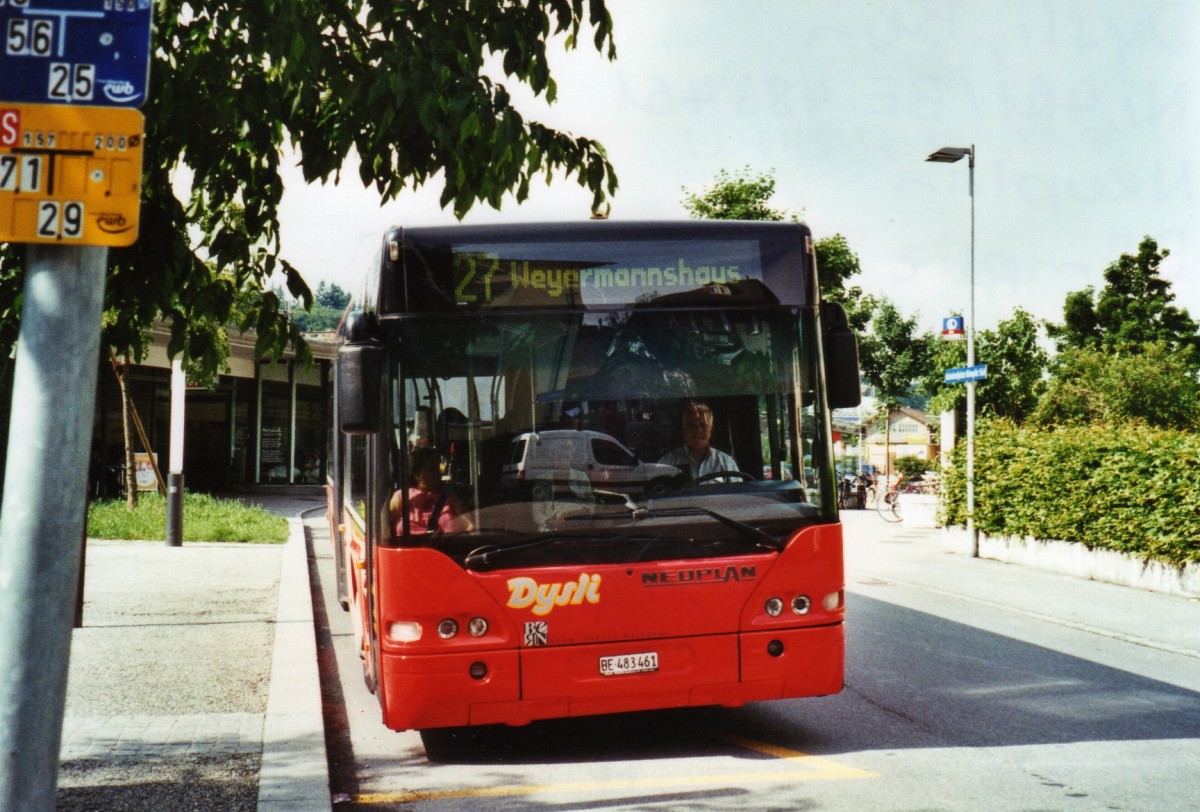 (126'926) - Dysli, Bern - Nr. 461/BE 483'461 - Neoplan am 14. Juni 2010 beim Bahnhof Bmpliz Sd