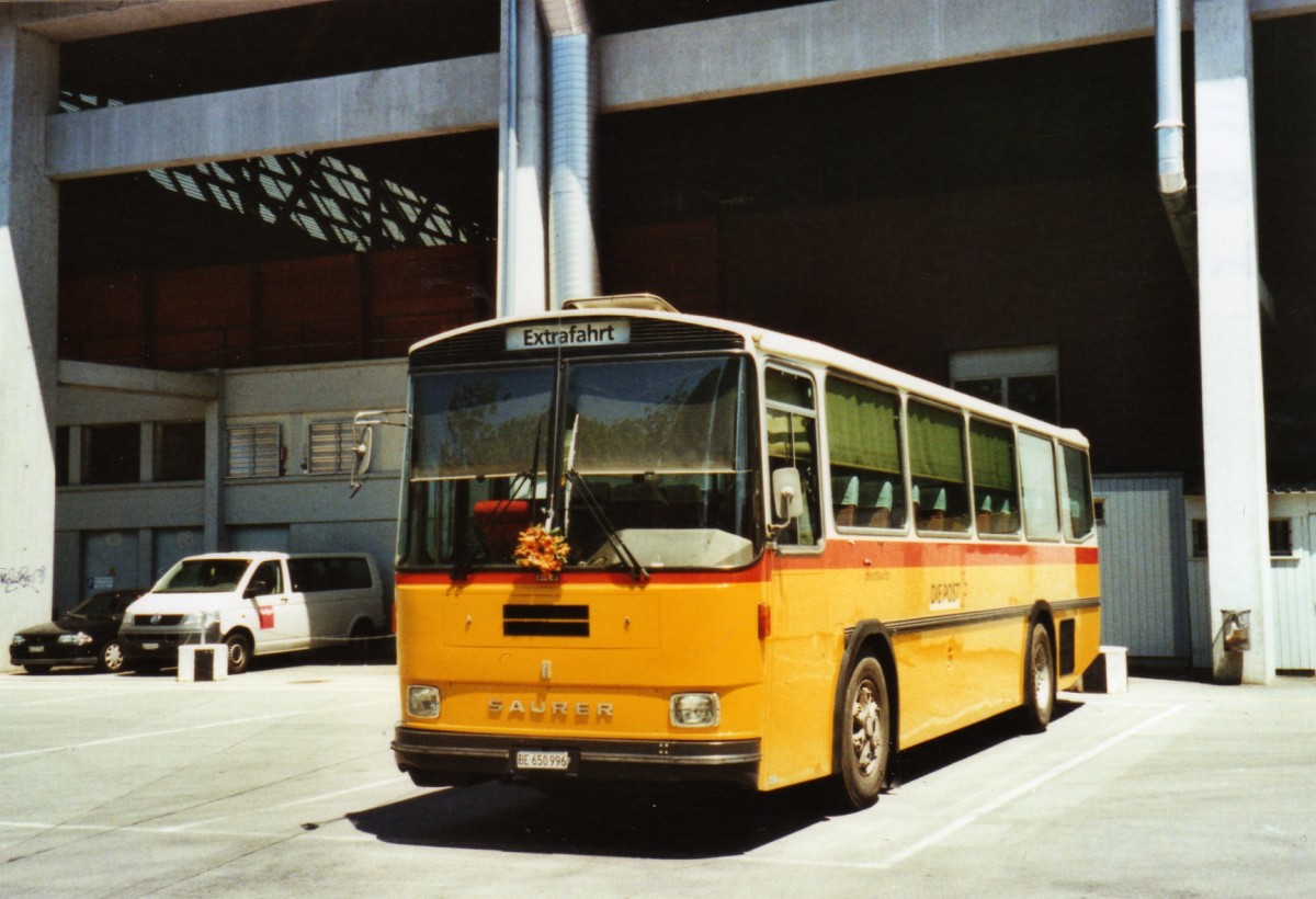 (127'031) - Kammermann, Bern - BE 650'996 - Saurer/Hess (ex Flury, Balm; ex P 24'233) am 24. Juni 2010 in Thun, Grabengut