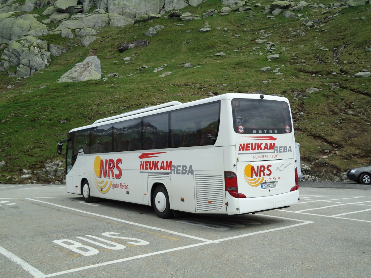 (127'542) - Aus Deutschland: Neukam-Reba, Nrnberg - N-RO 100 - Setra am 4. Juli 2010 in Grimsel, Rest. Grimselblick