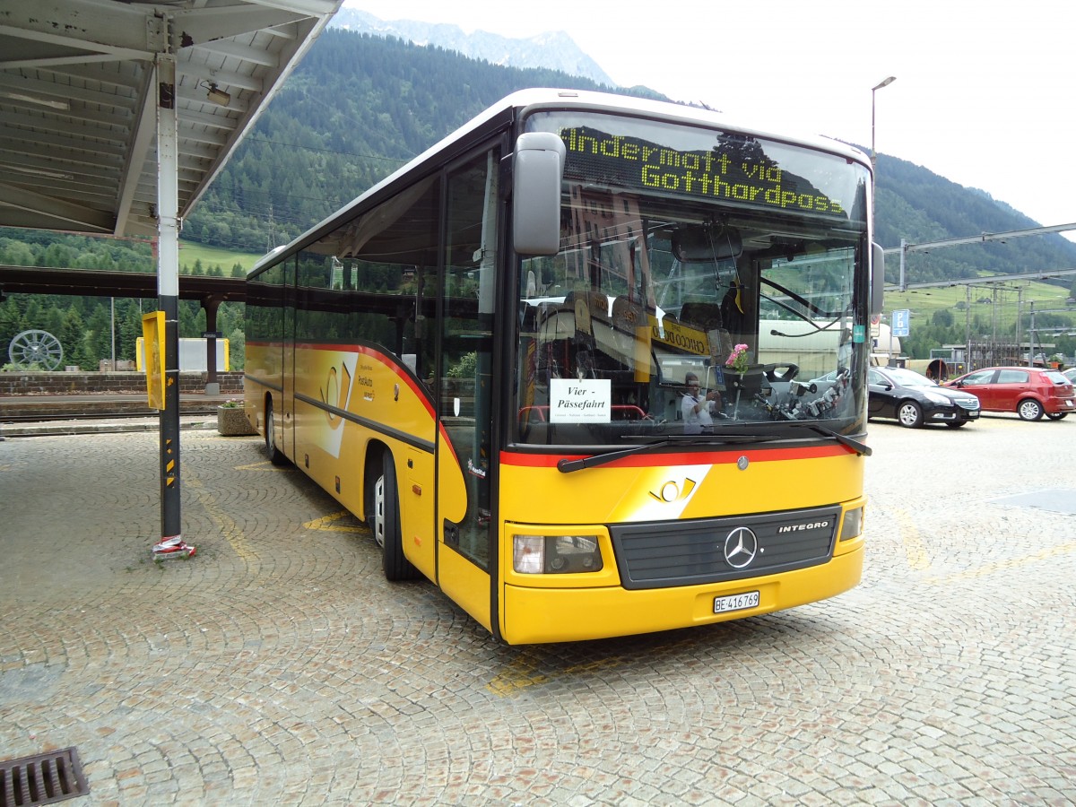 (127'567) - AVG Meiringen - Nr. 69/BE 416'769 - Mercedes am 4. Juli 2010 beim Bahnhof Airolo