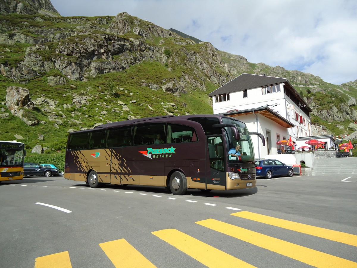 (127'619) - Aus Deutschland: Pussack, Syke - Nr. 73/DH-PB 555 - Mercedes am 4. Juli 2010 in Susten, Steingletscher