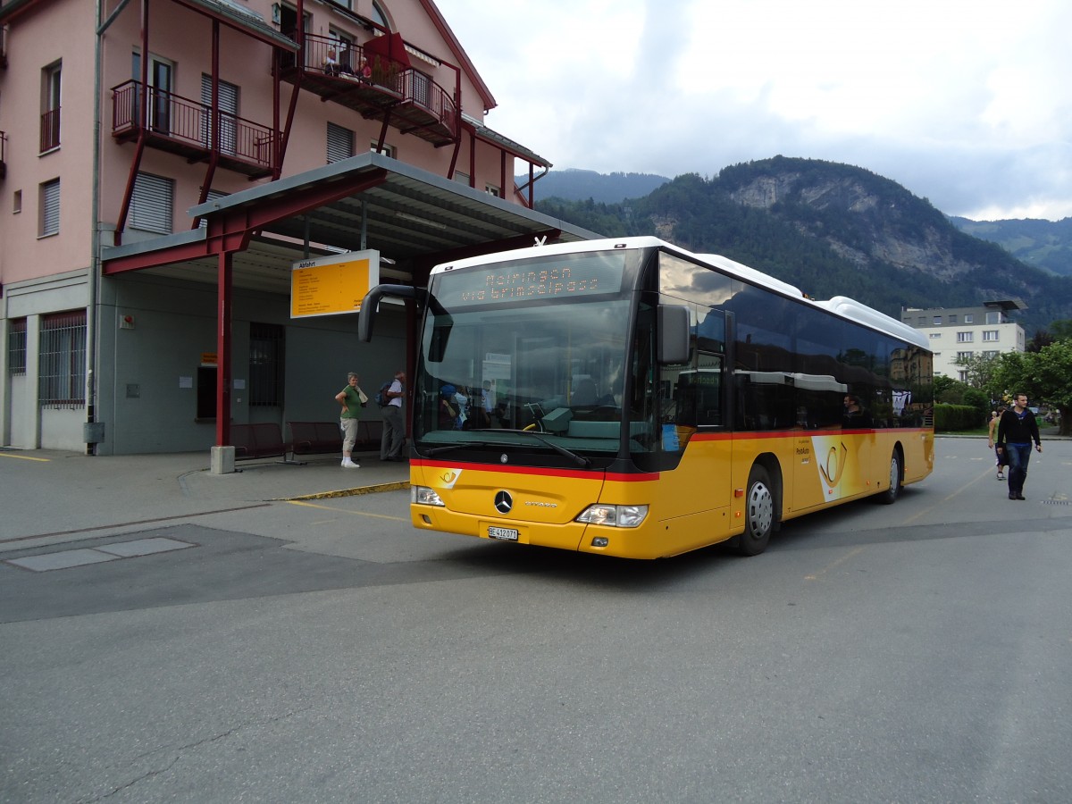 (127'625) - AVG Meiringen - Nr. 71/BE 412'071 - Mercedes am 4. Juli 2010 in Meiringen, Postautostation