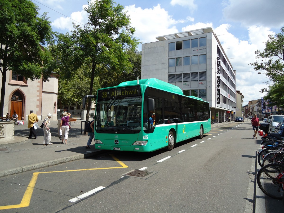 (127'681) - BVB Basel - Nr. 805/BS 2805 - Mercedes am 6. Juli 2010 in Basel, Claraplatz