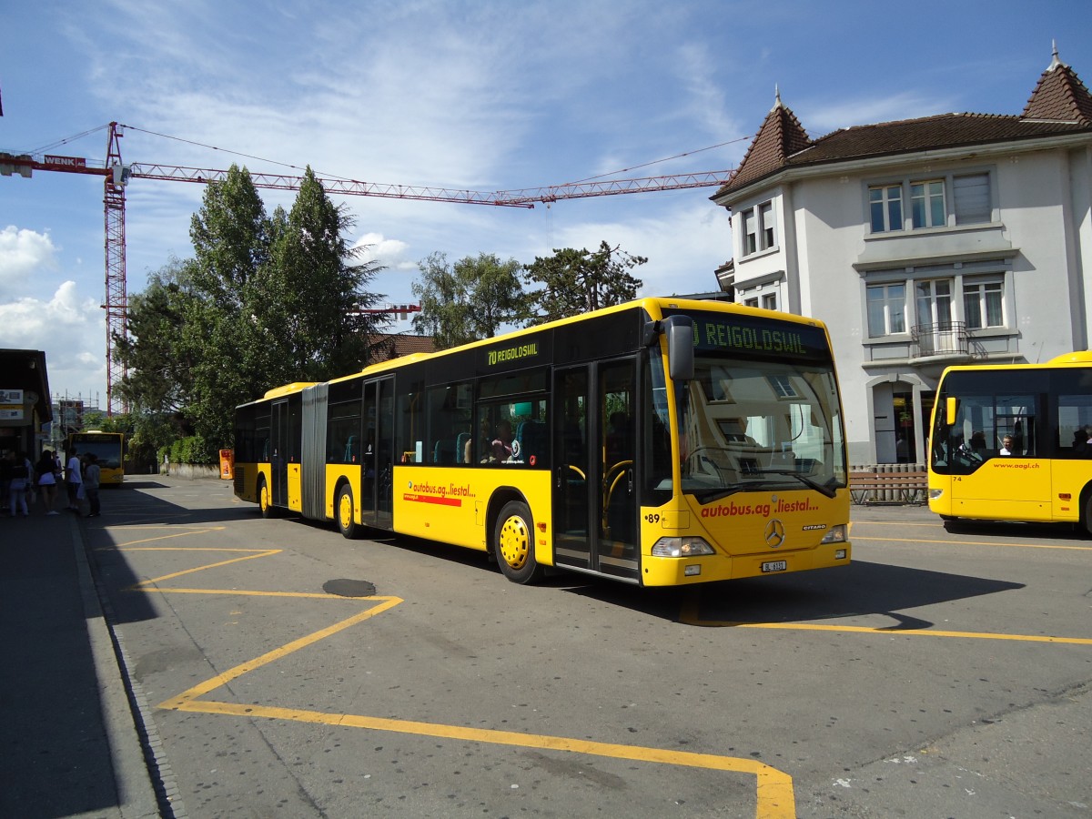 (127'704) - AAGL Liestal - Nr. 89/BL 6131 - Mercedes am 6. Juli 2010 beim Bahnhof Liestal