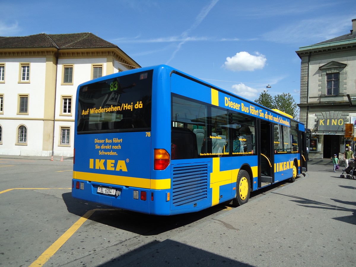 (127'715) - AAGL Liestal - Nr. 78/BL 6264 - Mercedes am 6. Juli 2010 beim Bahnhof Liestal