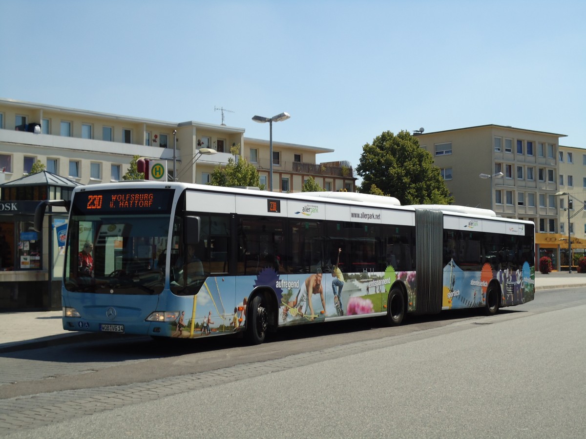 (127'916) - WVG Wolfsburg - Nr. 814/WOB-VG 14 - Mercedes am 9. Juli 2010 beim Hauptbahnhof Wolfsburg