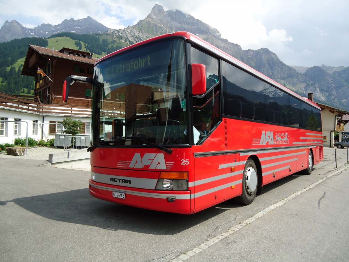 (127'959) - AFA Adelboden - Nr. 25/BE 26'702 - Setra (ex Nr. 12) am 11. Juli 2010 in Adelboden, Ferienheim Trachsel