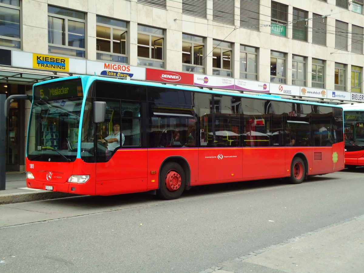 (128'023) - VB Biel - Nr. 181/BE 654'181 - Mercedes am 24. Juli 2010 in Biel, Guisanplatz