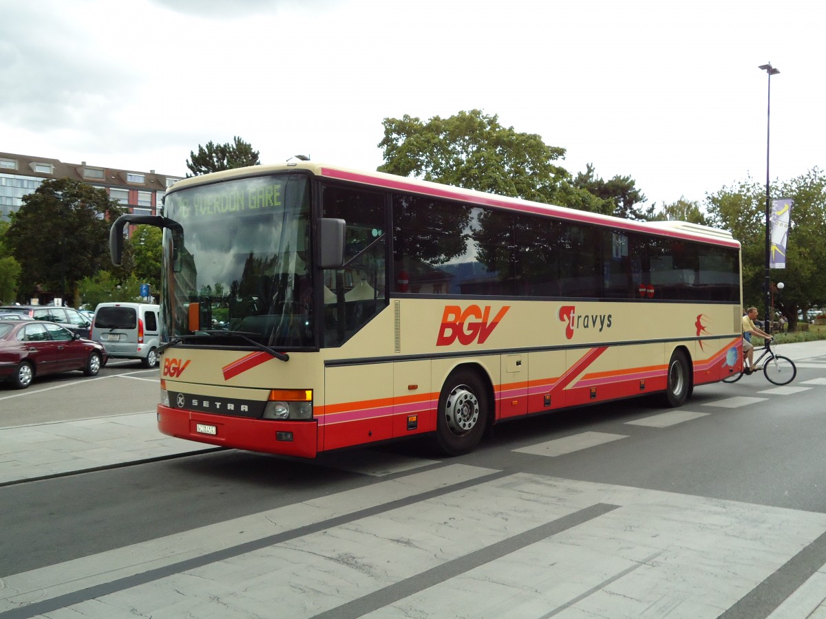 (128'093) - TRAVYS Yverdon - VD 1419 - Setra (ex TPYG Yverdon) am 26. Juli 2010 beim Bahnhof Yverdon