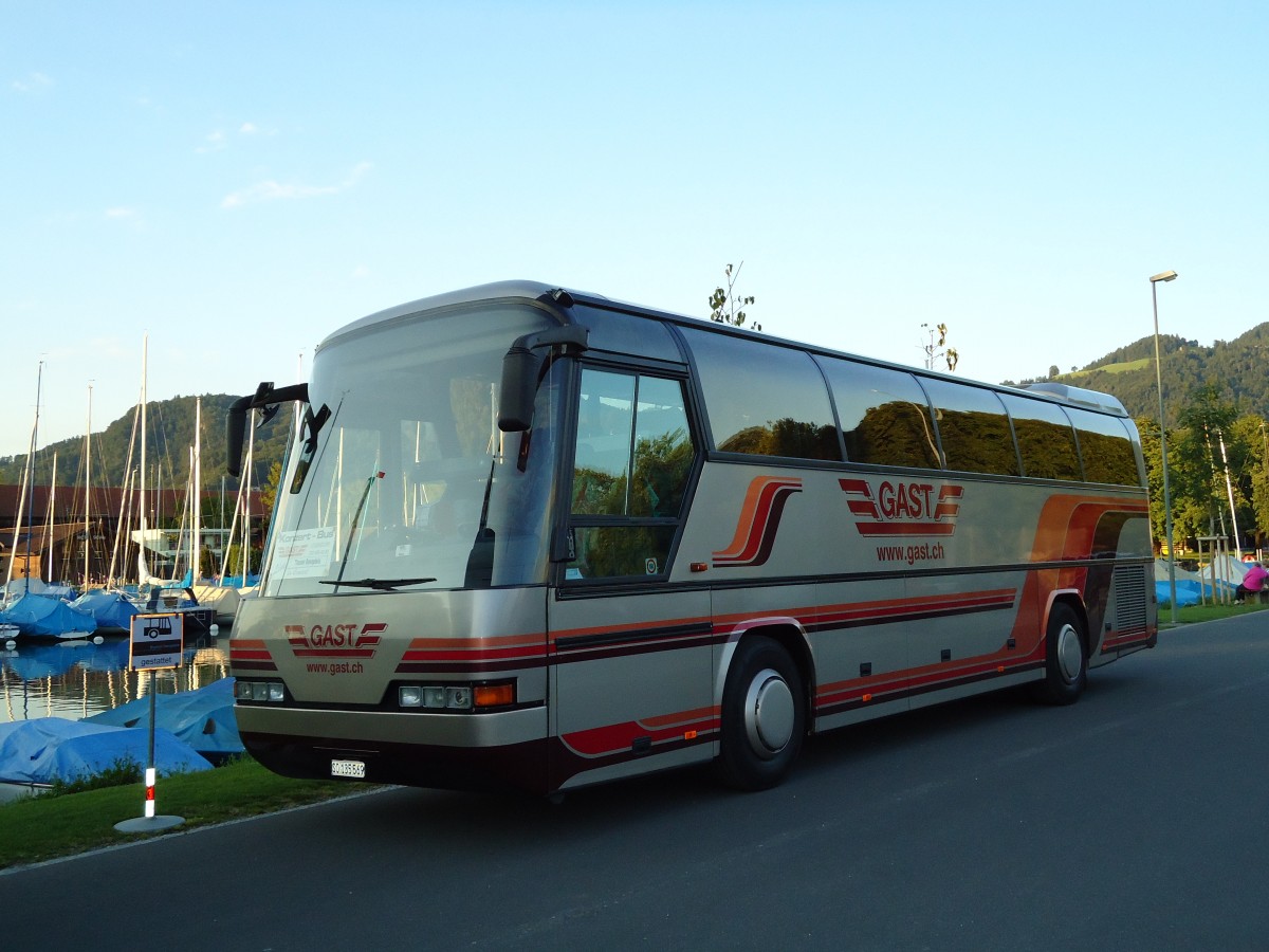 (128'112) - Gast, Utzenstorf - SO 135'569 - Neoplan (ex Seiler, Gerlafingen) am 27. Juli 2010 in Thun, Strandbad