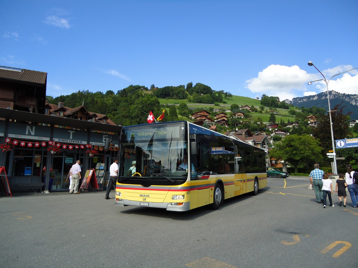 (128'227) - STI Thun - Nr. 127/BE 700'127 - MAN am 1. August 2010 in Gunten, Dorf