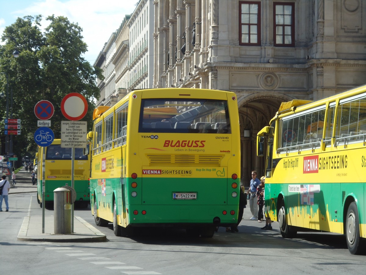 (128'397) - Blaguss, Wien - Nr. 5801/W 5422 MW - Temsa am 9. August 2010 in Wien-Krntner Ring, Oper