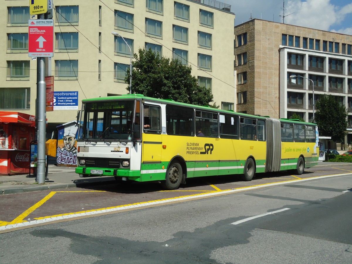 (128'499) - DPB Bratislava - Nr. 1627/BA-728HU - Karosa am 10. August 2010 in Bratislava, Zochova