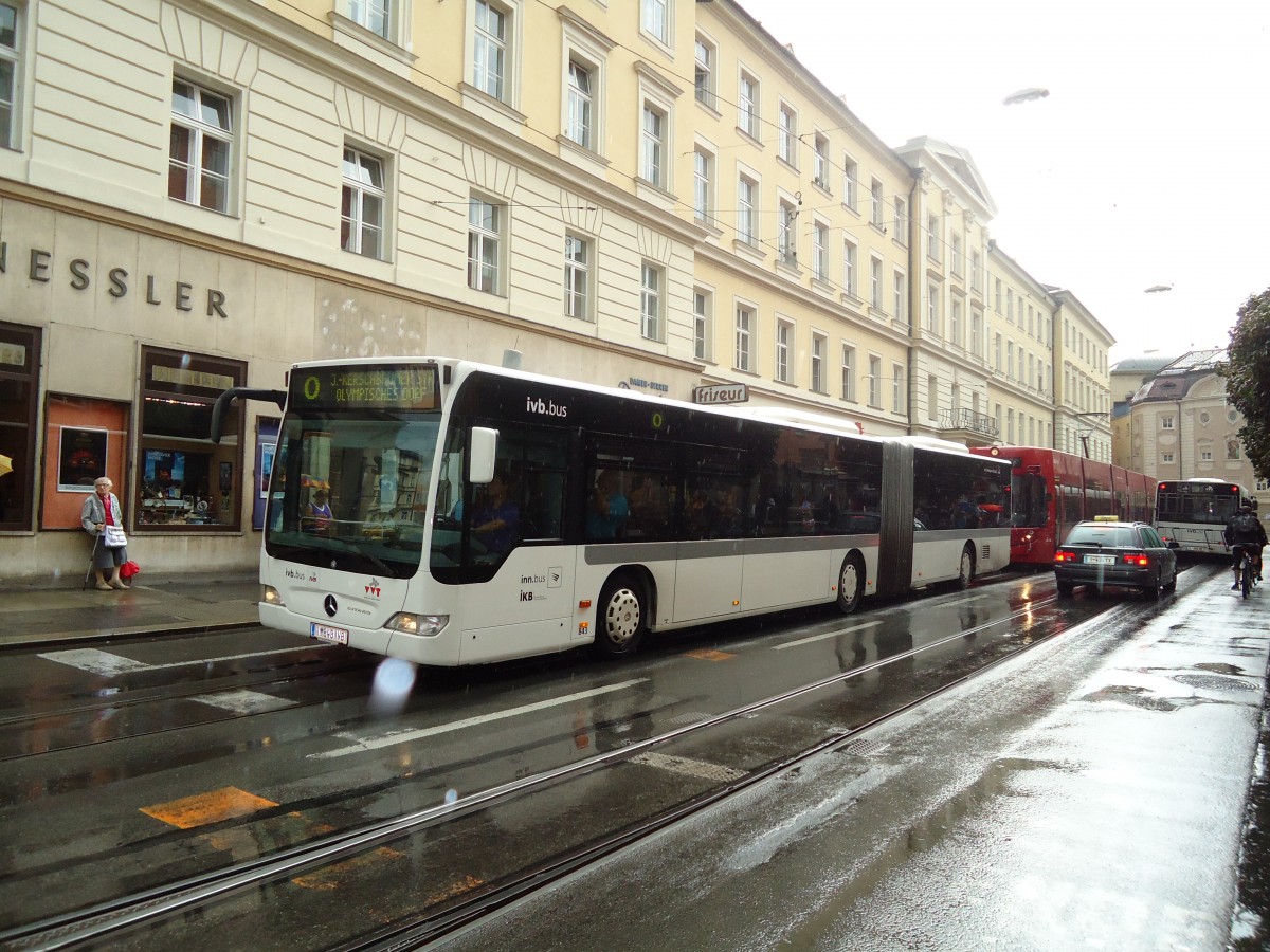 (128'671) - IVB Innsbruck - Nr. 843/I 843 IVB - Mercedes am 11. August 2010 in Innsbruck, Maria-Theresien-Str.