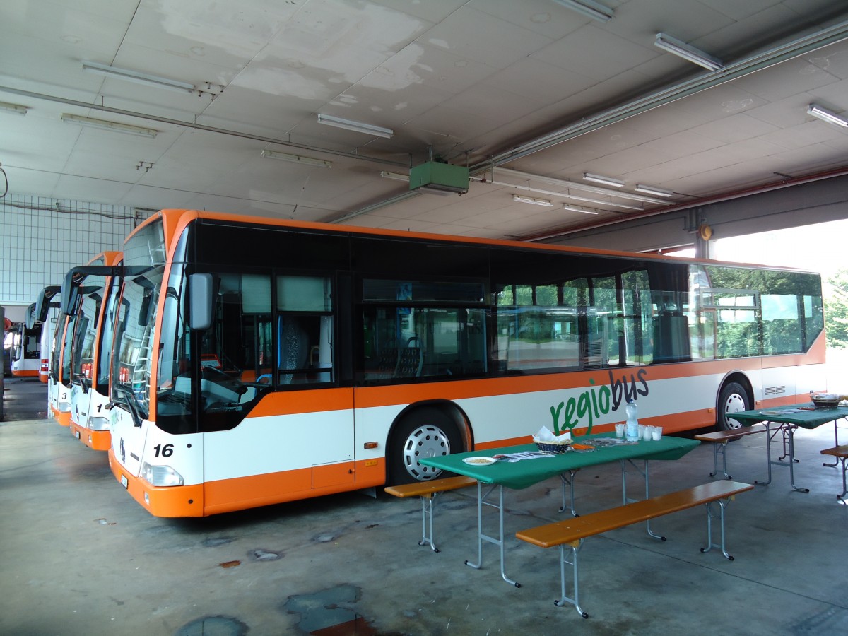 (128'869) - Regiobus, Gossau - Nr. 16/SG 7360 - Mercedes am 21. August 2010 in Gossau, Depot