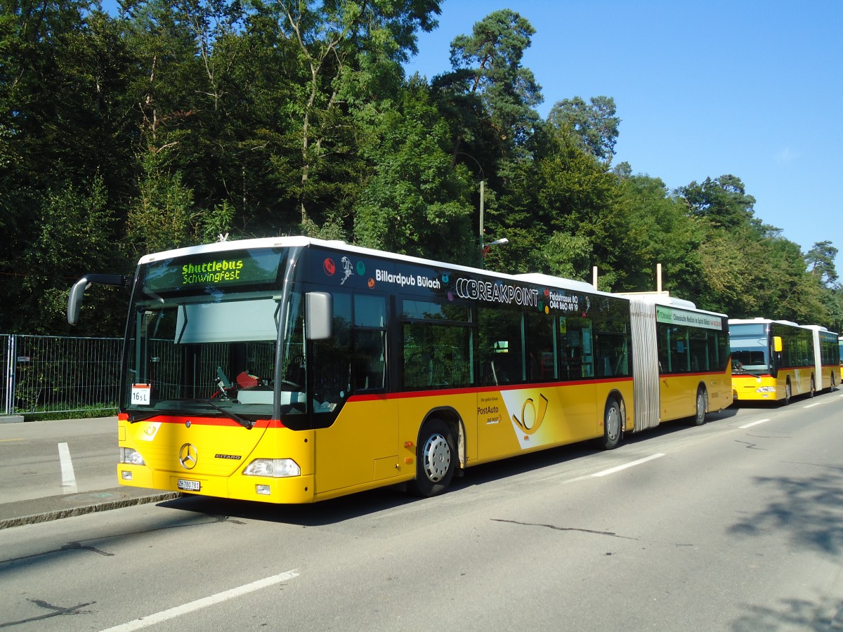 (128'886) - PostAuto Zrich - Nr. 194/ZH 780'781 - Mercedes (ex Nr. 27) am 21. August 2010 in Frauenfeld, Sportplatz