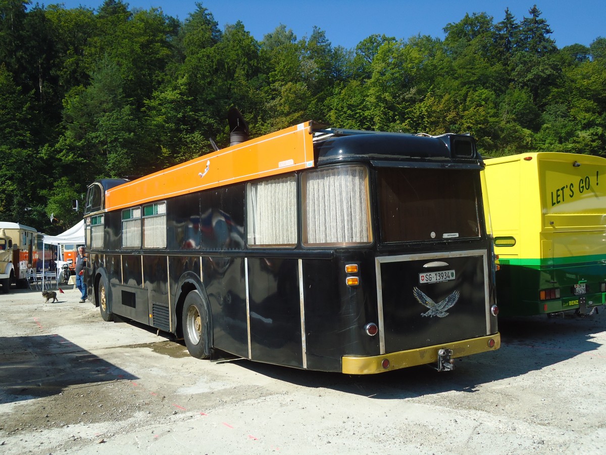 (128'987) - Schneider, Schmerikon - SG 13'934 - FBW/Tscher Hochlenker (ex Basler, Hofstetten; ex VBZ Zrich Nr. 244) am 22. August 2010 in Thayngen, Wohnbustreffen