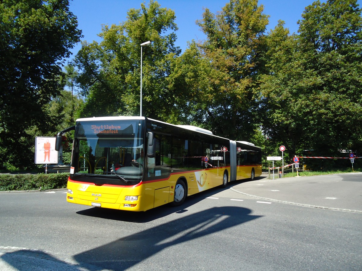 (129'071) - Stutz, Jonen - Nr. 248/AG 415'522 - MAN am 22. August 2010 beim Bahnhof Frauenfeld