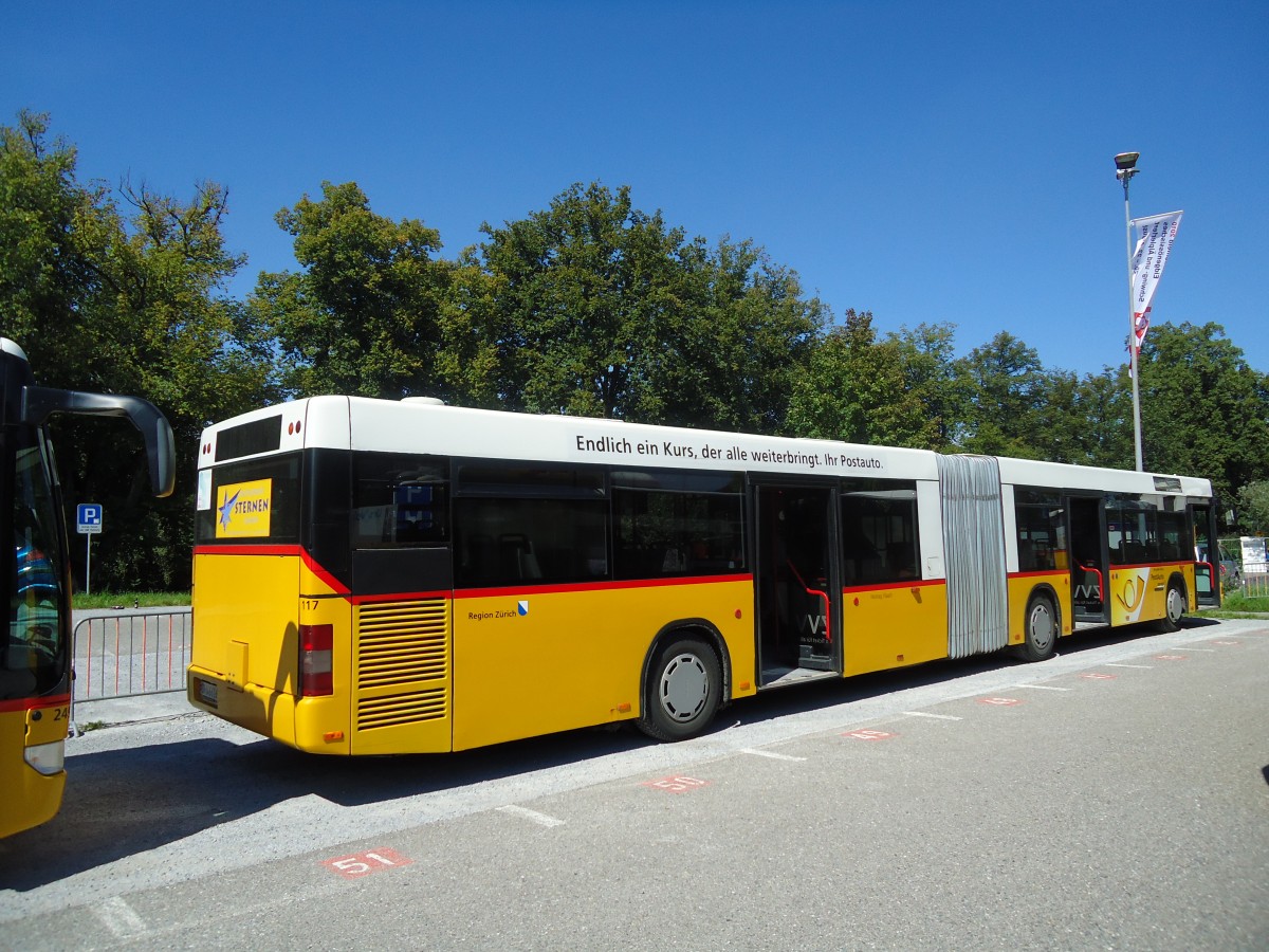 (129'081) - Moser, Flaach - Nr. 117/ZH 646'616 - MAN (ex Nr. 21; ex Nr. 1) am 22. August 2010 beim Bahnhof Frauenfeld