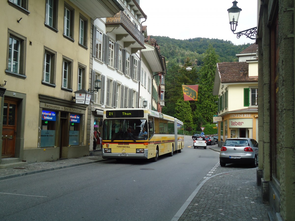 (129'152) - STI Thun - Nr. 63/BE 433'663 - Mercedes am 28. August 2010 in Thun, Lauitor