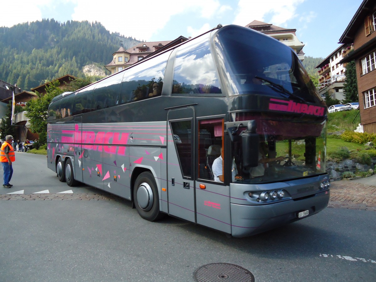 (129'472) - Imbach, Wolhusen - LU 15'600 - Neoplan am 5. September 2010 in Adelboden, Landstrasse