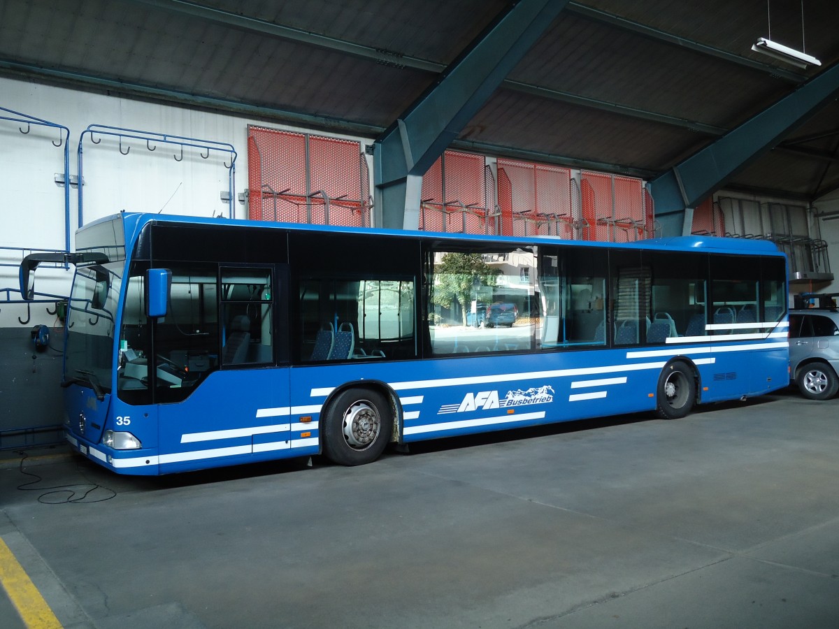 (129'519) - AFA Adelboden - Nr. 35/BE 19'692 - Mercedes (ex Nr. 1) am 5. September 2010 im Autobahnhof Adelboden