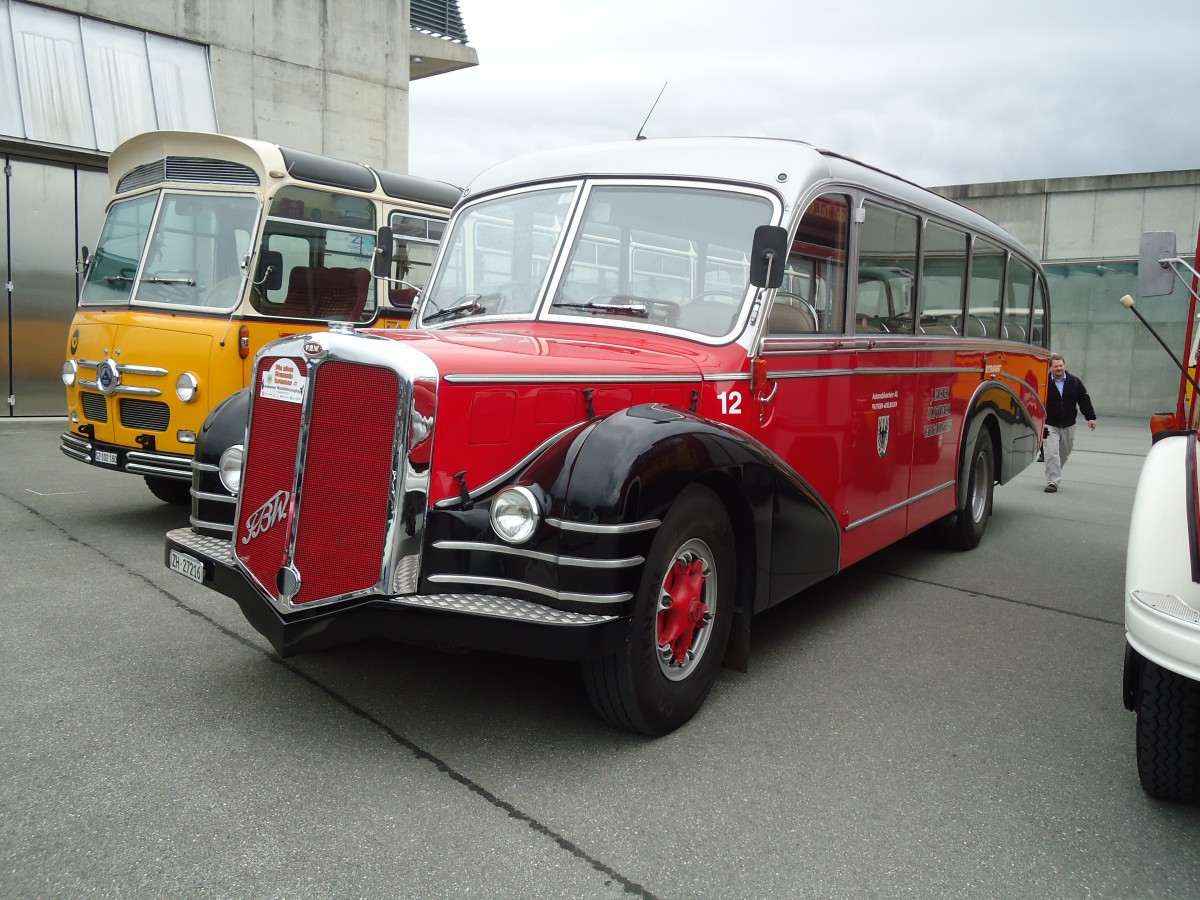 (129'989) - Meier, Grt - Nr. 12/ZH 27'216 - FBW/R&J (ex Wespe, Altsttten; ex AFA Adelboden Nr. 12) am 18. September 2010 in Breil, Militranlage