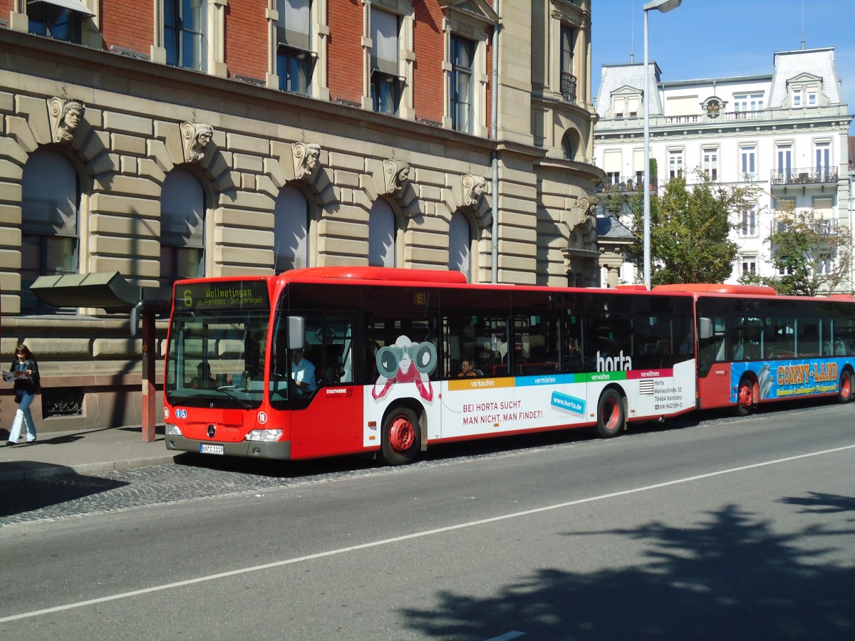 (130'059) - SWK Konstanz - Nr. 19/KN-C 1119 - Mercedes am 20. September 2010 in Konstanz, Post/Marktsttte