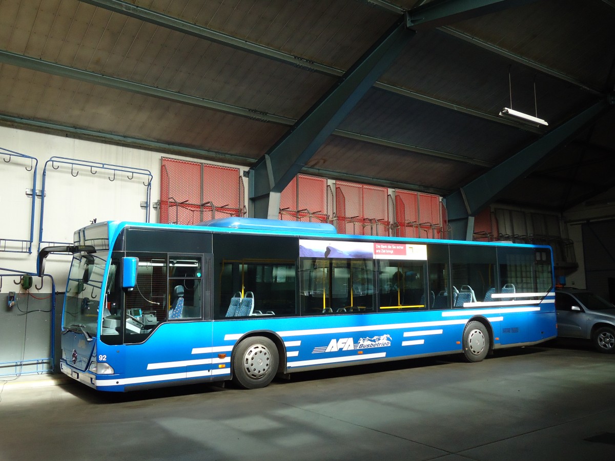 (130'360) - AFA Adelboden - Nr. 92/BE 26'704 - Mercedes (ex Nr. 4) am 11. Oktober 2010 im Autobahnhof Adelboden