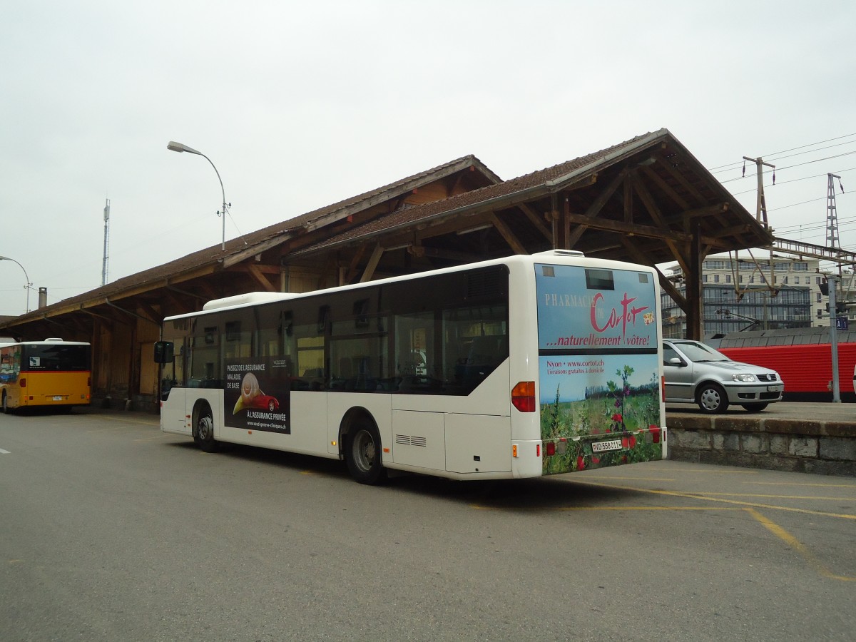 (130'465) - TPN Nyon - VD 558'011 - Mercedes am 14. Oktober 2010 beim Bahnhof Nyon